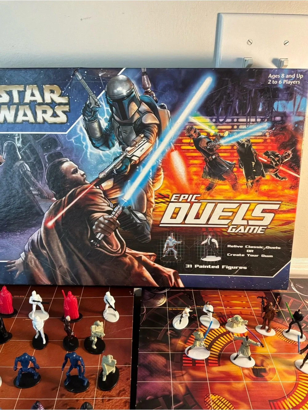 2002 Star Wars Epic Duels Game Set - with 31 painted figures